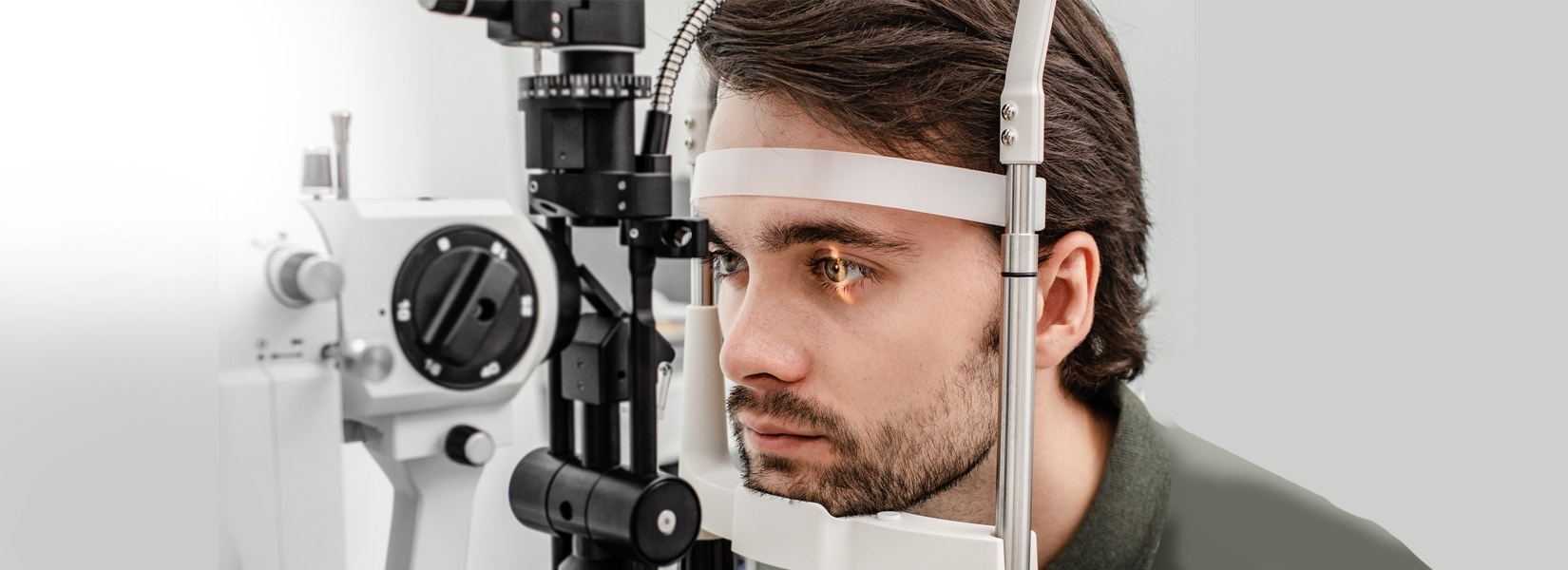 young man during eye exam in Loiret Office Park
